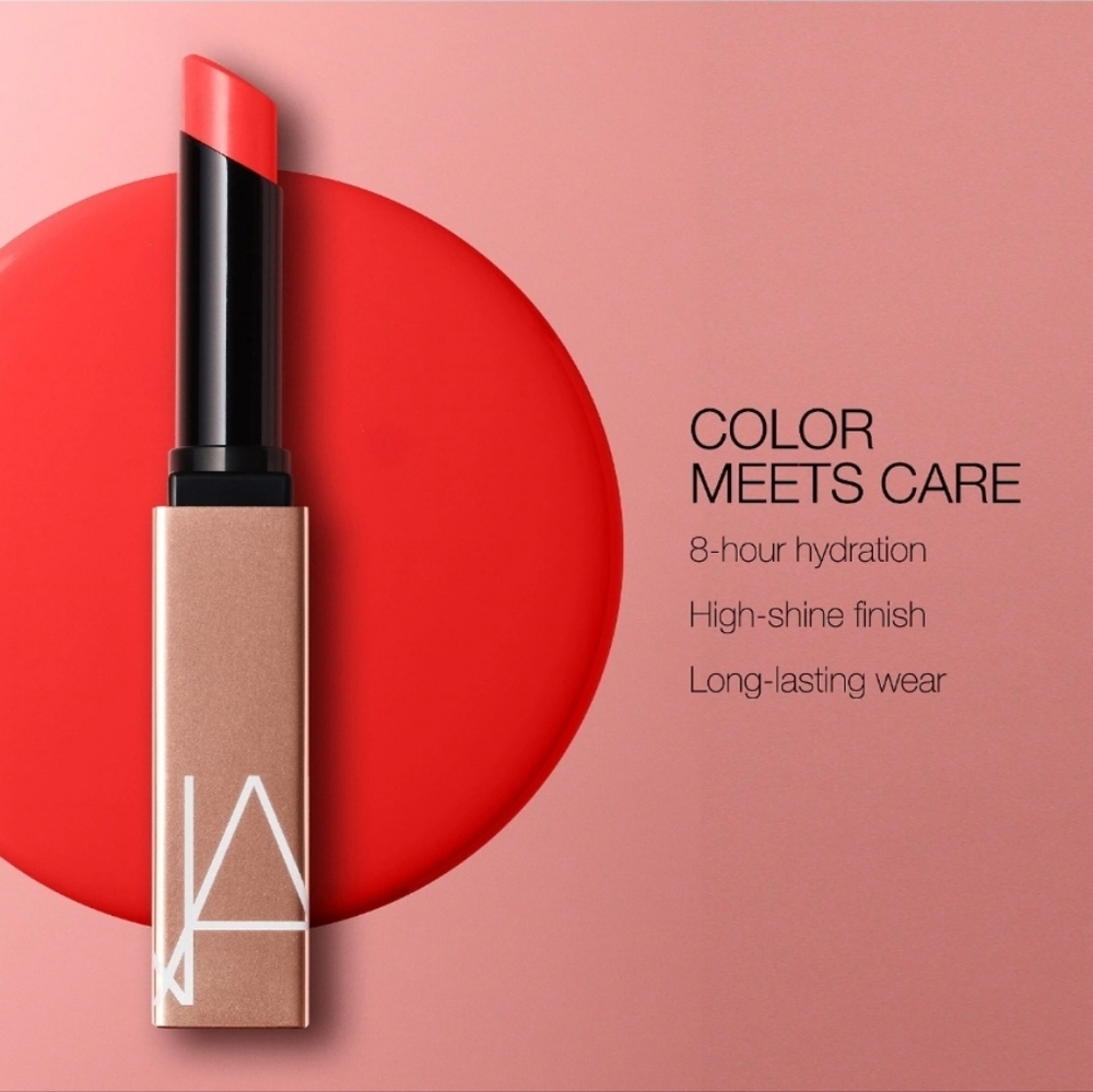 Nars Afterglow Sensual Shine Hydrating Lipstick | Voltage Vivid Red | Brand New - Picture 7 of 14